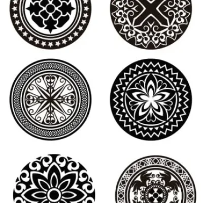 Ornamental Medallion Collection CNC DXF SVG Free Download CNC laser cut design
