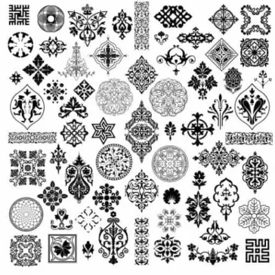 Ornamental Pattern Collection CNC DXF SVG Free Download CNC laser cut design