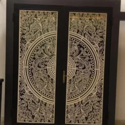 Ornate Circular Door Panel CNC DXF SVG Free Download CNC laser cut design