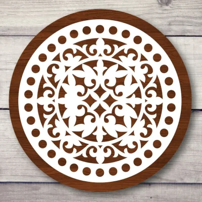 Ornate Circular Mandala Pattern CNC DXF SVG Free Download CNC laser cut design