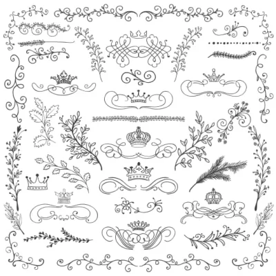 Ornate Decorative Borders Crowns CNC DXF SVG Free Download CNC laser cut design