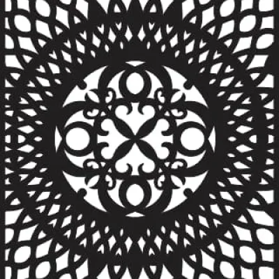 Ornate Decorative Panel CNC DXF SVG Free Download CNC laser cut design