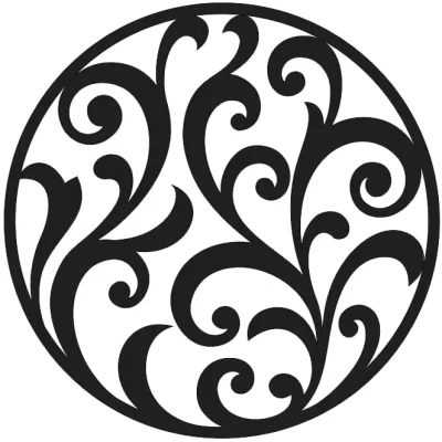 Ornate Filigree Circle CNC DXF SVG Free Download CNC laser cut design