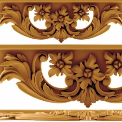 Ornate Floral Border Frame CNC DXF SVG Free Download CNC laser cut design