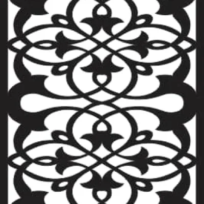 Ornate Floral Border Panel CNC DXF SVG Free Download CNC laser cut design