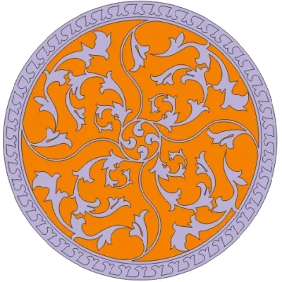 Ornate Floral Medallion CNC DXF SVG Free Download CNC laser cut design