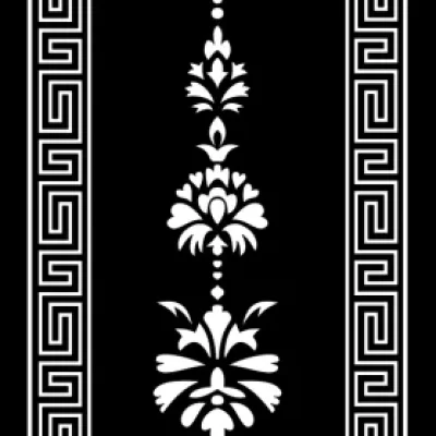 Ornate Floral Panel Border CNC DXF SVG Free Download CNC laser cut design