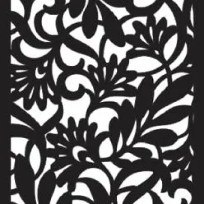 Ornate Floral Panel CNC DXF SVG Free Download CNC laser cut design
