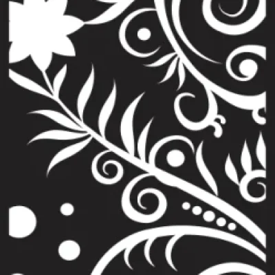 Ornate Floral Swirl Panel CNC DXF SVG Free Download CNC laser cut design