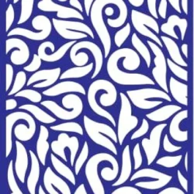 Ornate Floral Vine Panel CNC DXF SVG Free Download CNC laser cut design