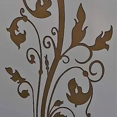 Ornate Floral Vine Scroll CNC DXF SVG Free Download CNC laser cut design