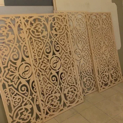Ornate Islamic Panel Screen CNC DXF SVG Free Download CNC laser cut design