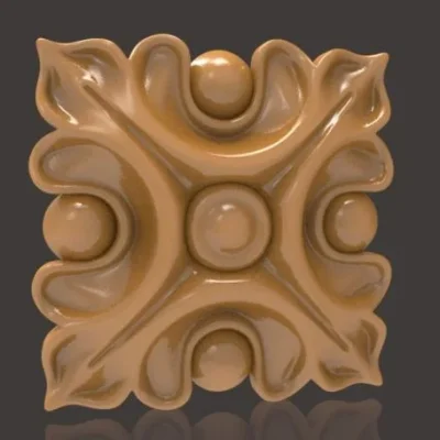 Ornate Rosette Decorative CNC DXF SVG Free Download CNC laser cut design