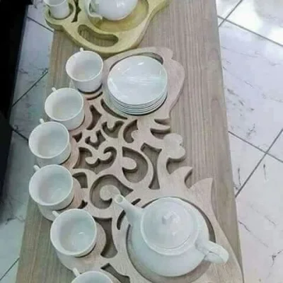 Ornate Tea Serving Tray CNC DXF SVG Free Download CNC laser cut design