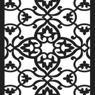 Ornate Victorian Decorative Panel CNC DXF SVG Free Download CNC laser cut design
