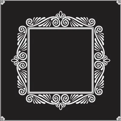 Ornate Victorian Picture Frame CNC DXF SVG Free Download CNC laser cut design