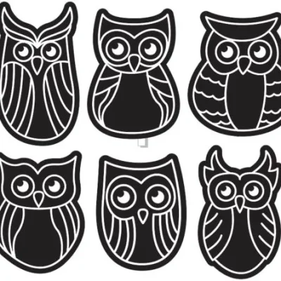 Owl Collection CNC DXF SVG Free Download CNC laser cut design