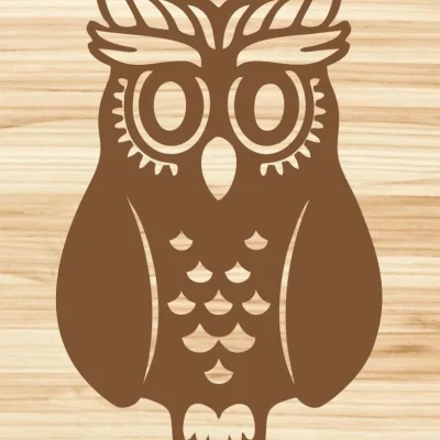 Owl Decorative Wall Art CNC DXF SVG Free Download CNC laser cut design