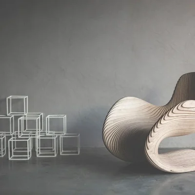 Parametric Lounge Chair CNC DXF SVG Free Download CNC laser cut design