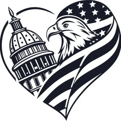 Patriotic Heart Eagle Capitol CNC DXF SVG Free Download CNC laser cut design