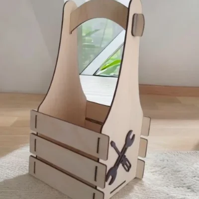 Phone Stand Holder Rack CNC DXF SVG Free Download CNC laser cut design