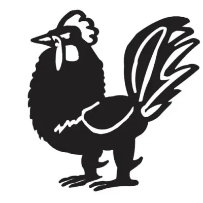 Rooster Chicken Silhouette CNC DXF SVG Free Download CNC laser cut design