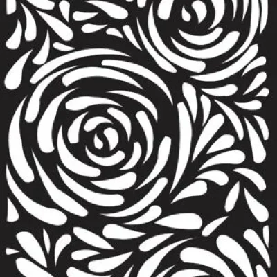 Rose Floral Panel CNC DXF SVG Free Download CNC laser cut design