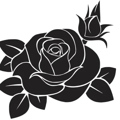 Rose Flower Bloom CNC DXF SVG Free Download CNC laser cut design