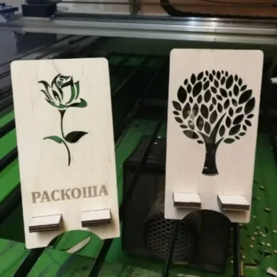 Rose Tree Phone Stand CNC DXF SVG Free Download CNC laser cut design