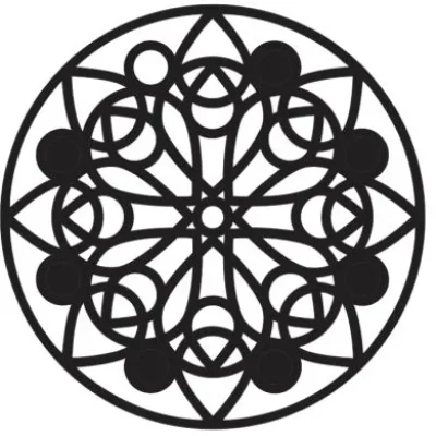 Sacred Geometry Mandala Flower CNC DXF SVG Free Download CNC laser cut design