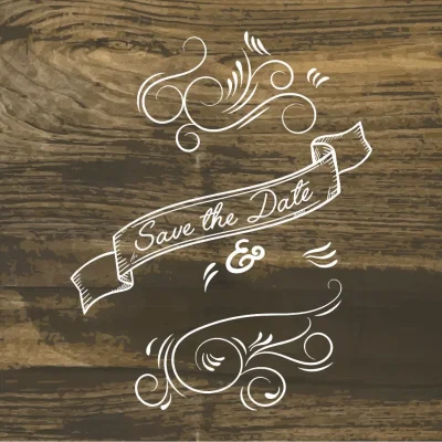 Save the Date Wedding Banner CNC DXF SVG Free Download CNC laser cut design