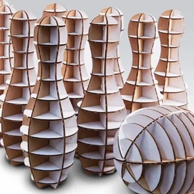 Slotted Assembly Vases & Bowl CNC DXF SVG Free Download CNC laser cut design