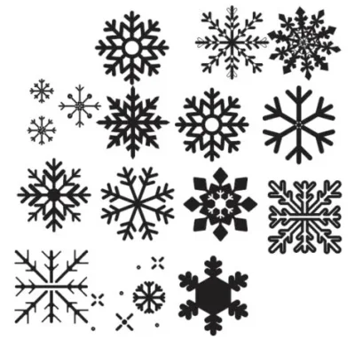 Snowflake Collection Winter CNC DXF SVG Free Download CNC laser cut design
