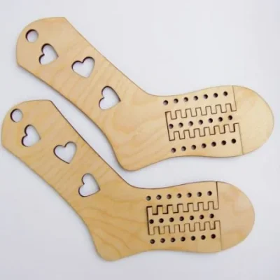 Sock Darning Template CNC DXF SVG Free Download CNC laser cut design