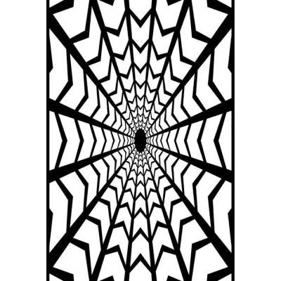 Spider Web Geometric Panel CNC DXF SVG Free Download CNC laser cut design