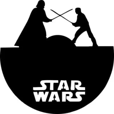 Star Wars Lightsaber Duel CNC DXF SVG Free Download CNC laser cut design