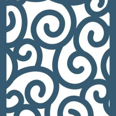 Swirl Pattern Panel CNC DXF SVG Free Download CNC laser cut design