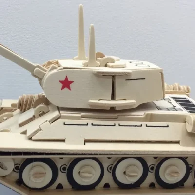 T-34 Tank Model CNC DXF SVG Free Download CNC laser cut design