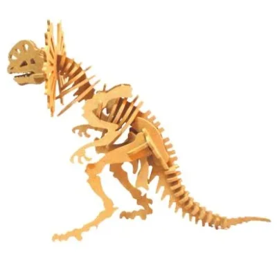 T-Rex Dinosaur 3D Puzzle CNC DXF SVG Free Download CNC laser cut design