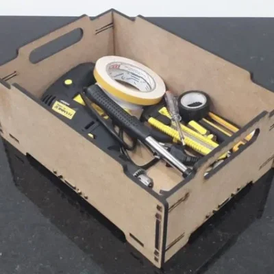 Toolbox Storage Box CNC DXF SVG Free Download CNC laser cut design