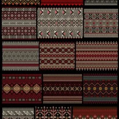 Traditional Folk Embroidery Border Patterns CNC DXF SVG Free Download CNC laser cut design