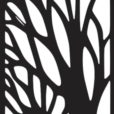 Tree Branch Silhouette Panel CNC DXF SVG Free Download CNC laser cut design
