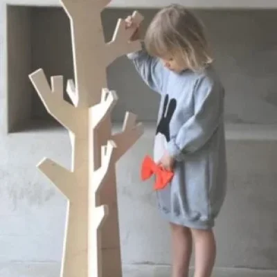 Tree Coat Rack Stand CNC DXF SVG Free Download CNC laser cut design