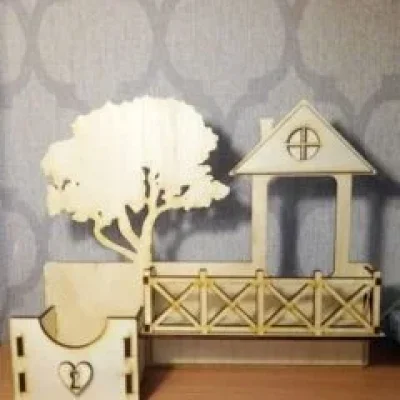 Tree House Cabin CNC DXF SVG Free Download CNC laser cut design