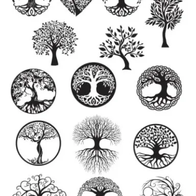 Tree of Life Collection CNC DXF SVG Free Download CNC laser cut design