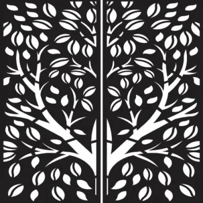 Tree of Life Mirror Panel CNC DXF SVG Free Download CNC laser cut design