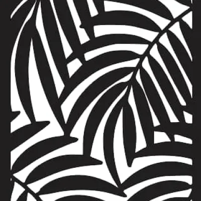 Tropical Palm Leaf Pattern CNC DXF SVG Free Download CNC laser cut design