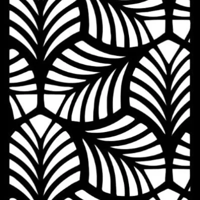 Tropical Palm Leaves Pattern CNC DXF SVG Free Download CNC laser cut design