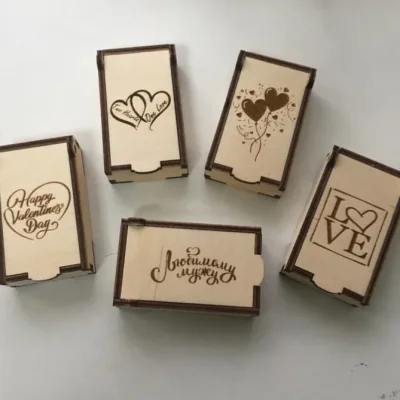 Valentine’s Day Gift Box Set CNC DXF SVG Free Download CNC laser cut design