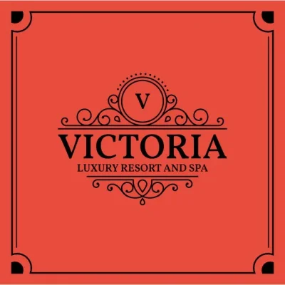 Victoria Luxury Resort Vintage Label CNC DXF SVG Free Download CNC laser cut design